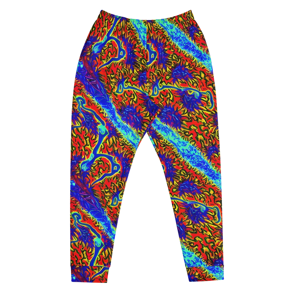 Electric Petalstorm on Men's Joggers — Front