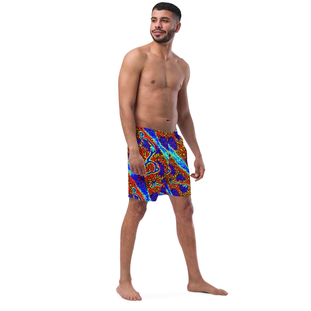 Electric Petalstorm on Swim Trunks — Right Front