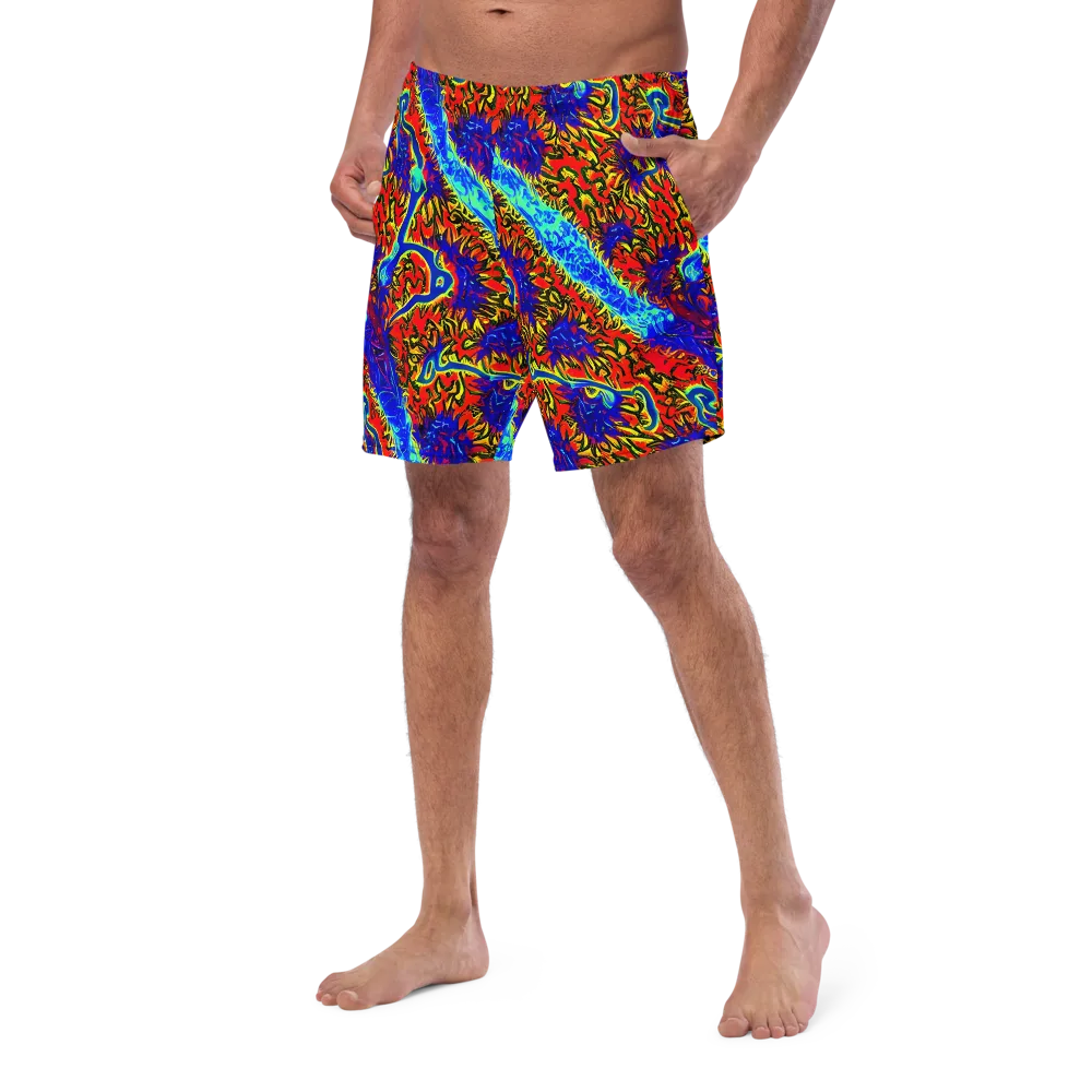 Electric Petalstorm on Swim Trunks — Left Front