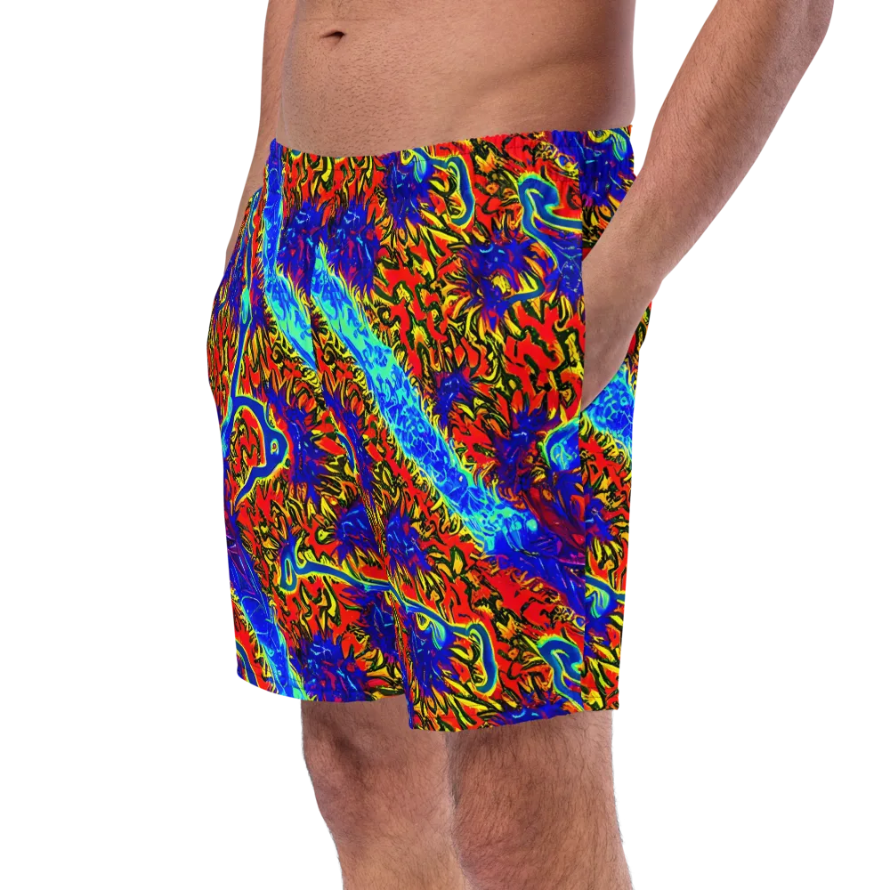 Electric Petalstorm on Swim Trunks — Left Front