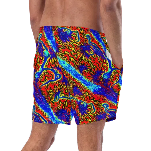 Electric Petalstorm on a Swim Trunks