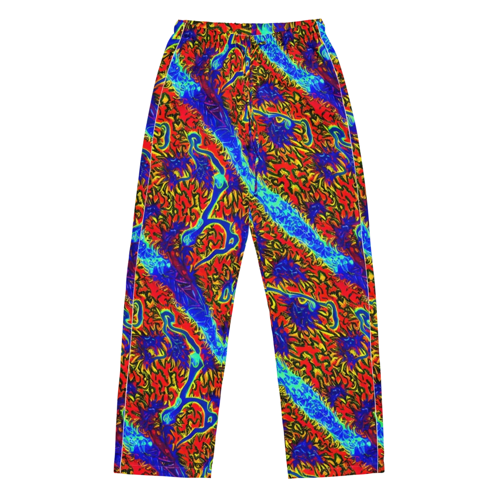 Electric Petalstorm on Women's Pajama Pants — Front