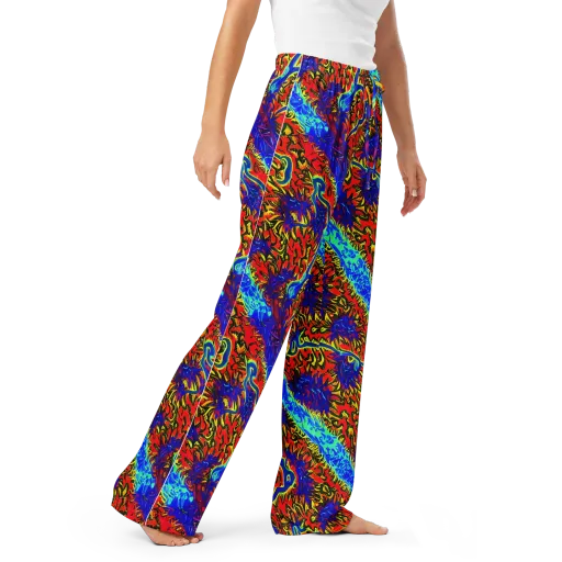 Electric Petalstorm on a Women's Pajama Pants