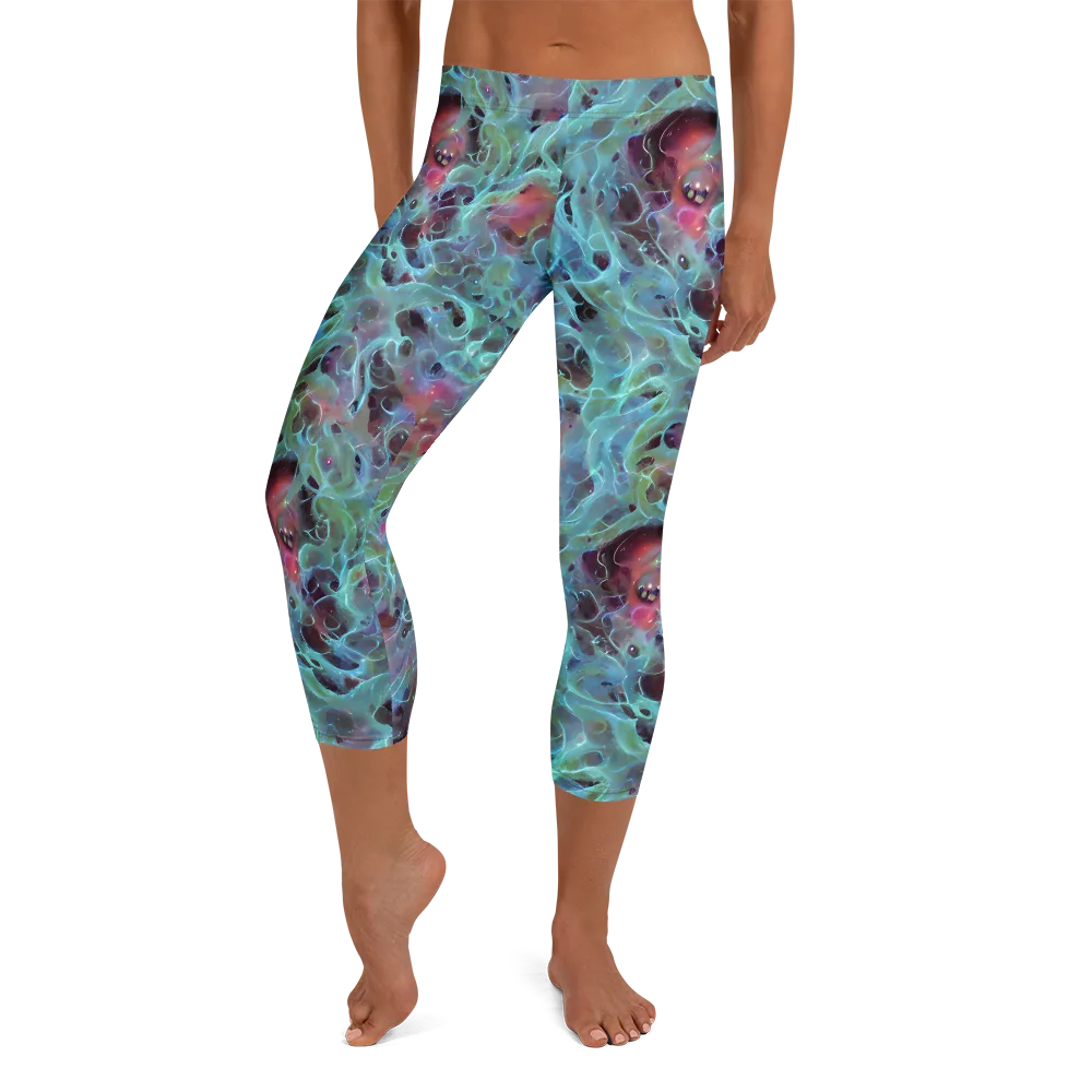 Cosmic Tide on Capri Leggings — Front