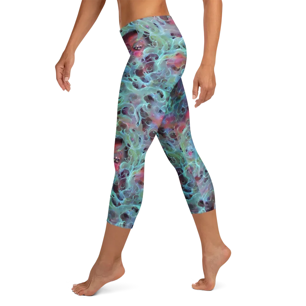 Cosmic Tide on Capri Leggings — Left
