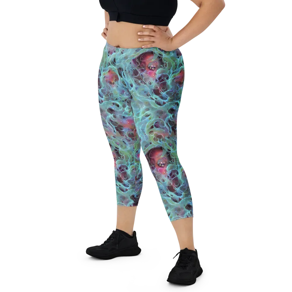 Cosmic Tide on Capri Leggings — Front