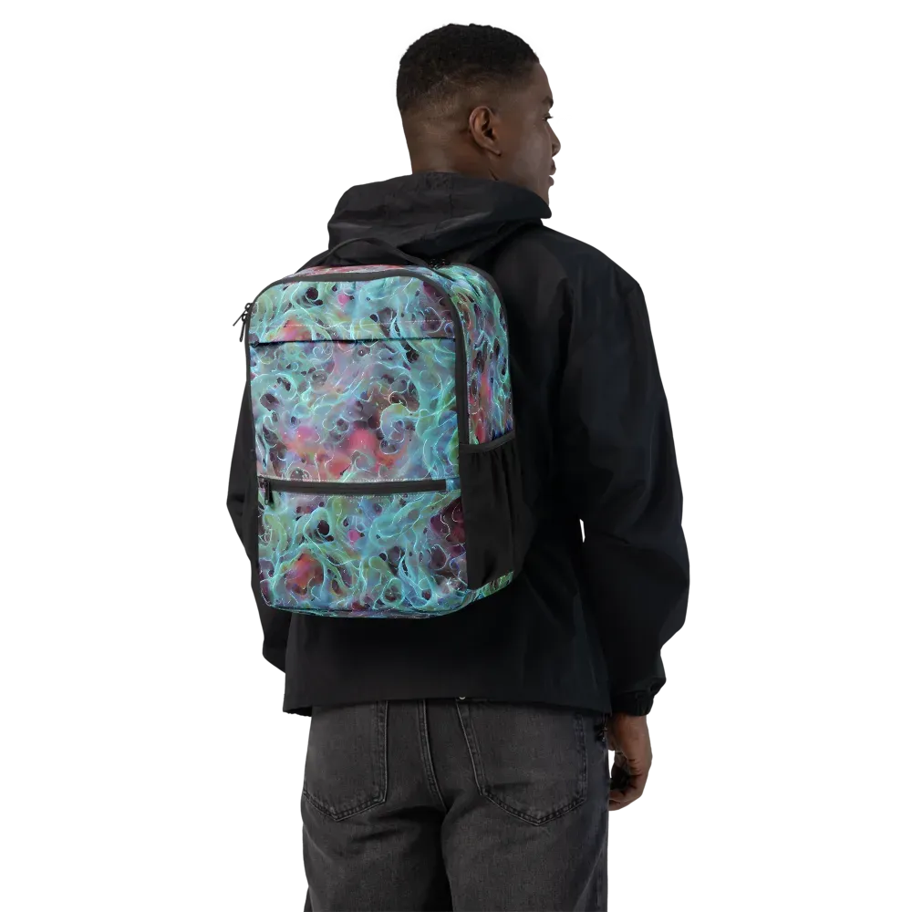Cosmic Tide on Utility Backpack — Back
