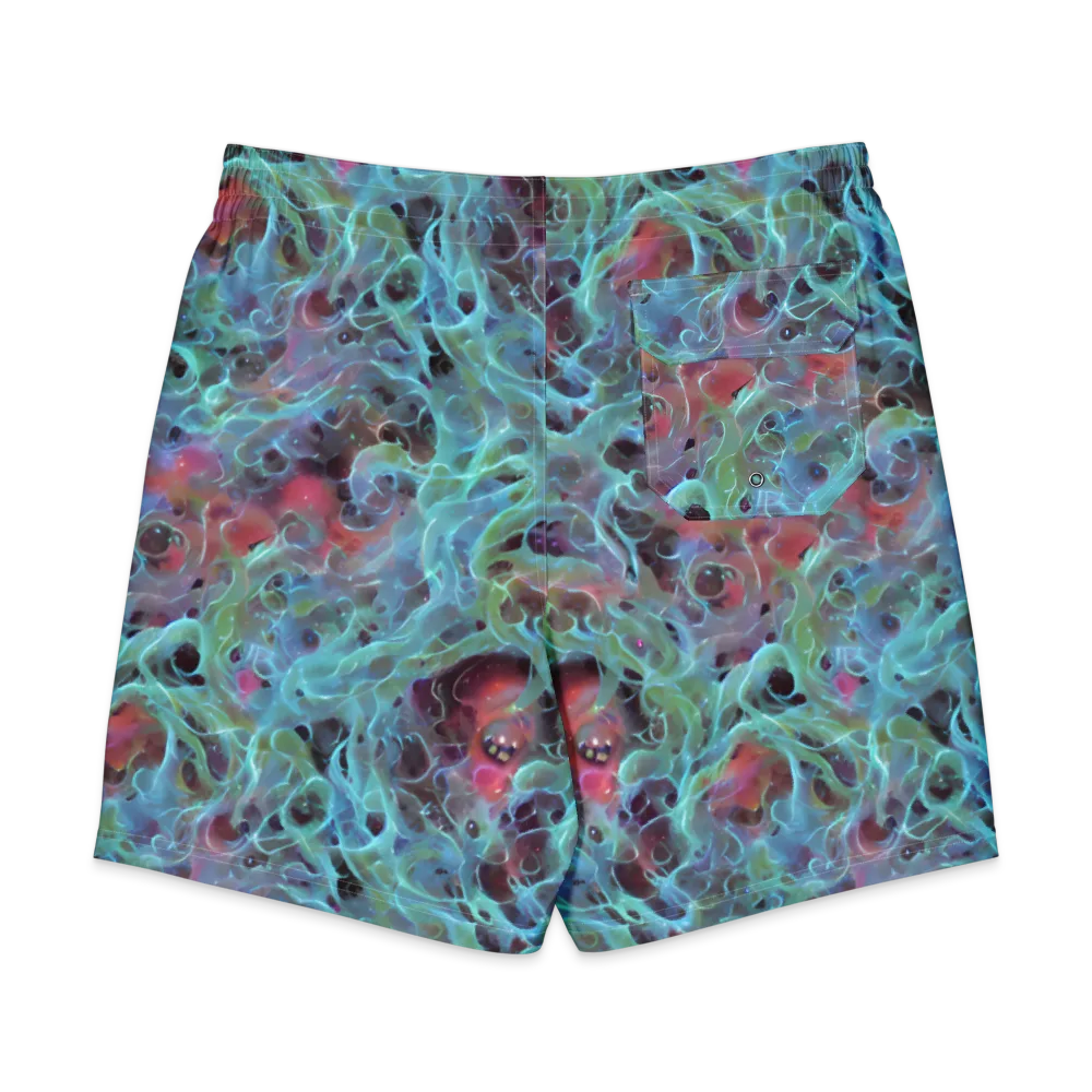 Cosmic Tide on Men's Board Shorts — Back