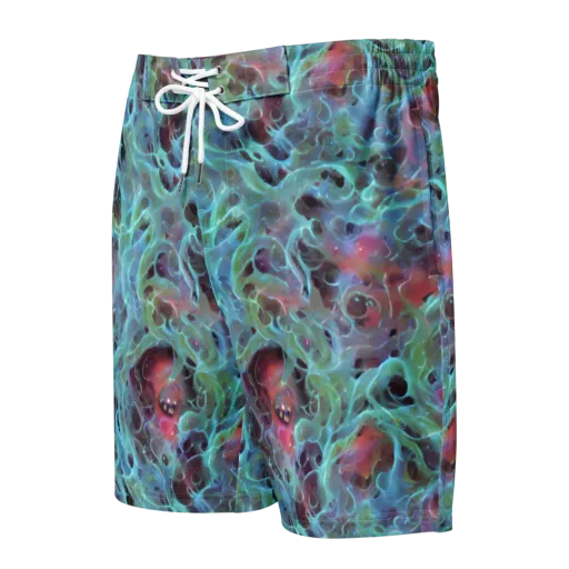 Cosmic Tide on a Men's Board Shorts