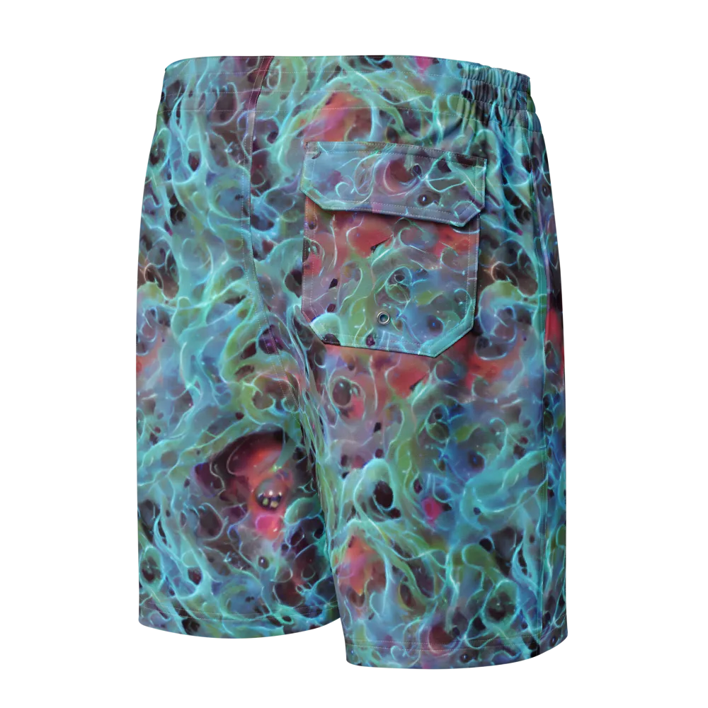 Cosmic Tide on Men's Board Shorts — Back