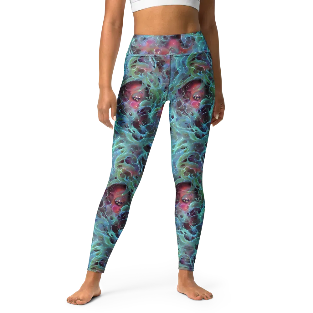 Cosmic Tide on Yoga Leggings — Front