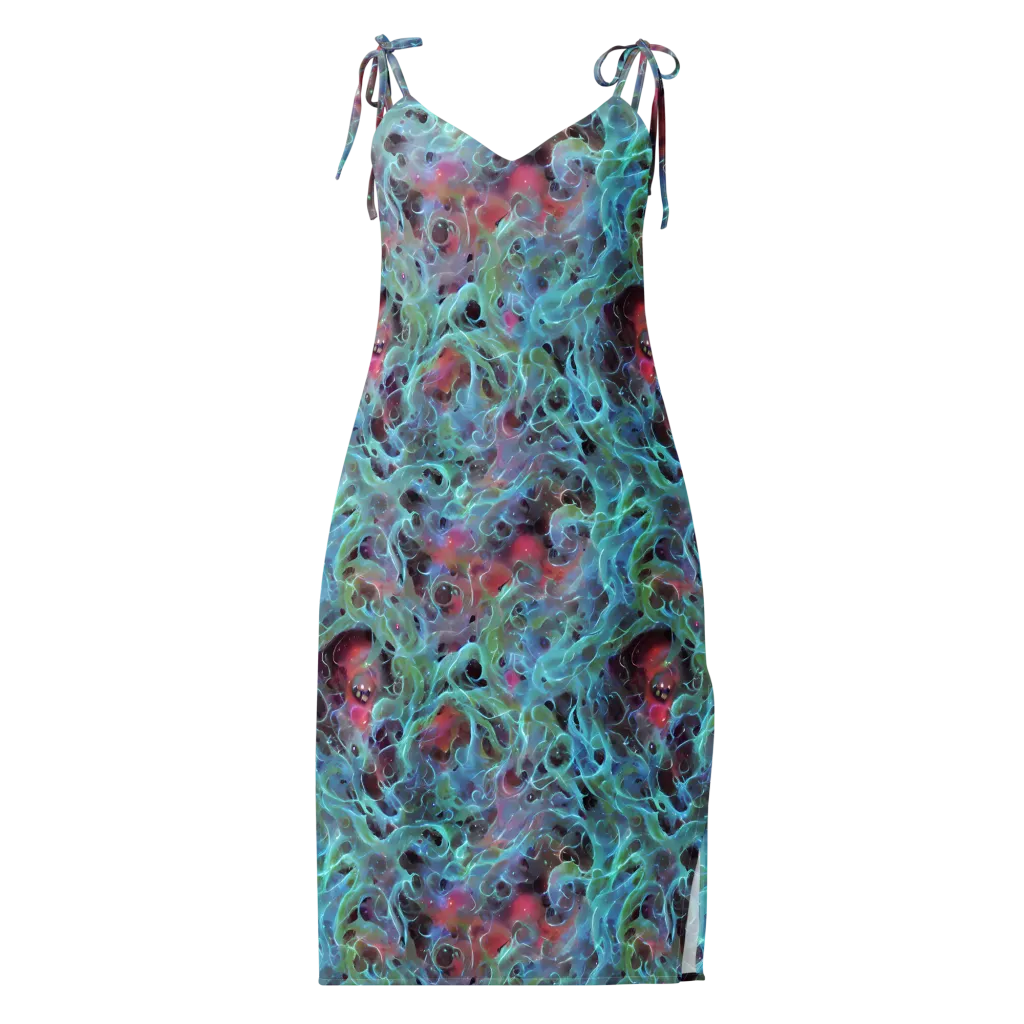 Cosmic Tide on Slip Dress — Front