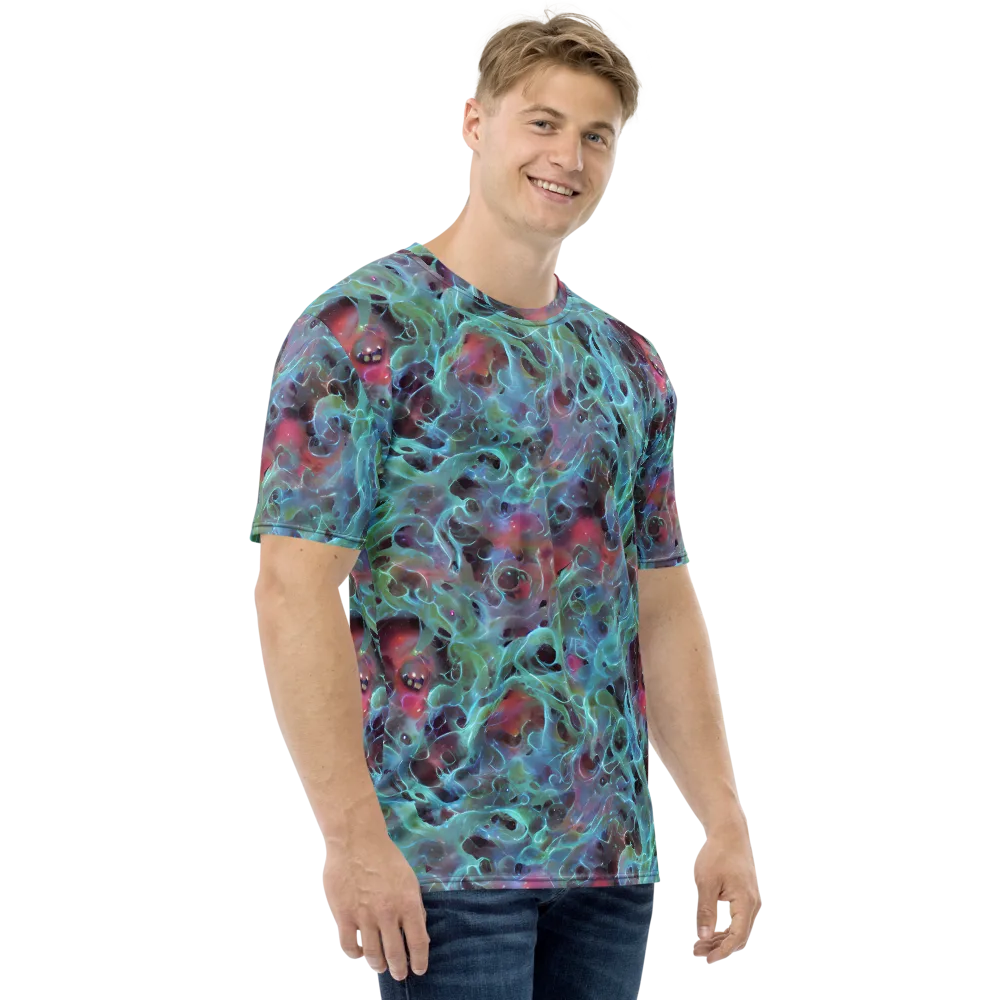Cosmic Tide on Men's Crew Neck T-Shirt — Right