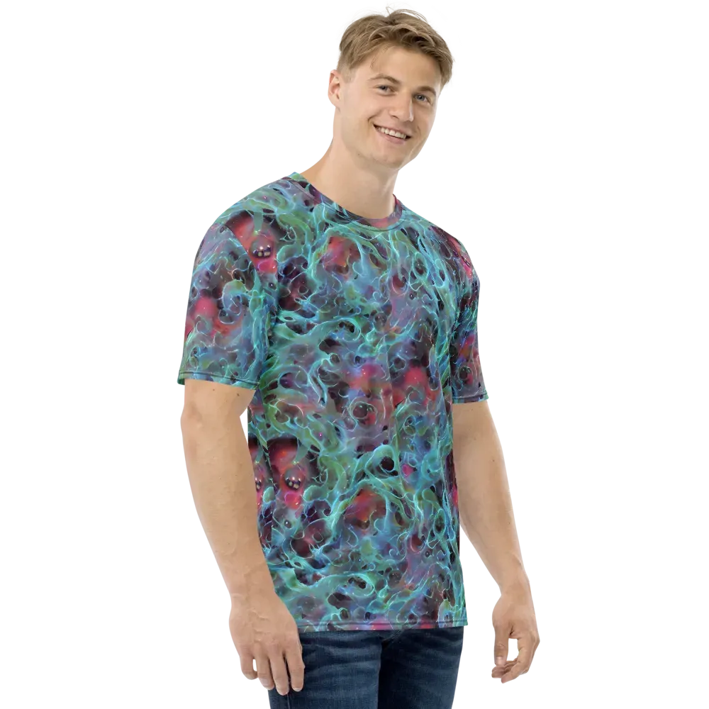 Cosmic Tide on Men's Crew Neck T-Shirt — Right