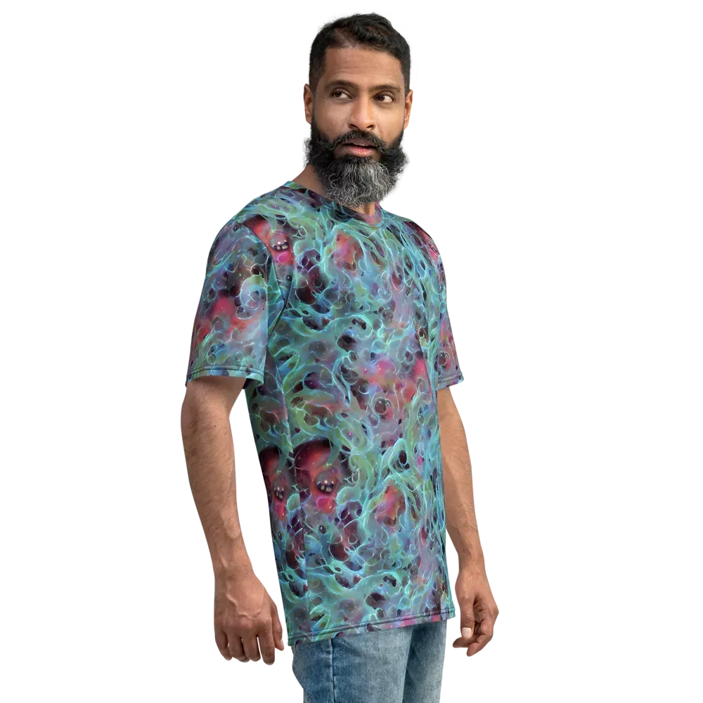 Cosmic Tide on Men's Crew Neck T-Shirt — Right