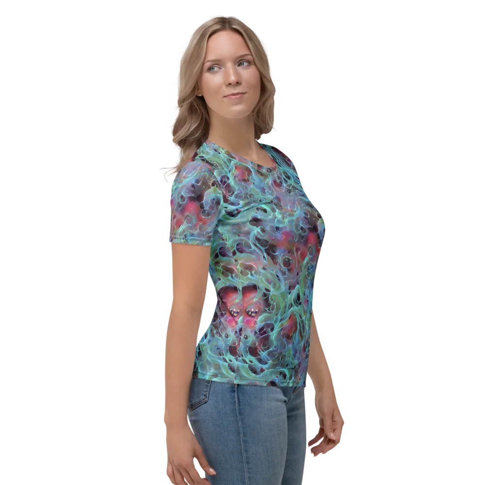 Cosmic Tide on Women's Crew Neck T-Shirt — Right