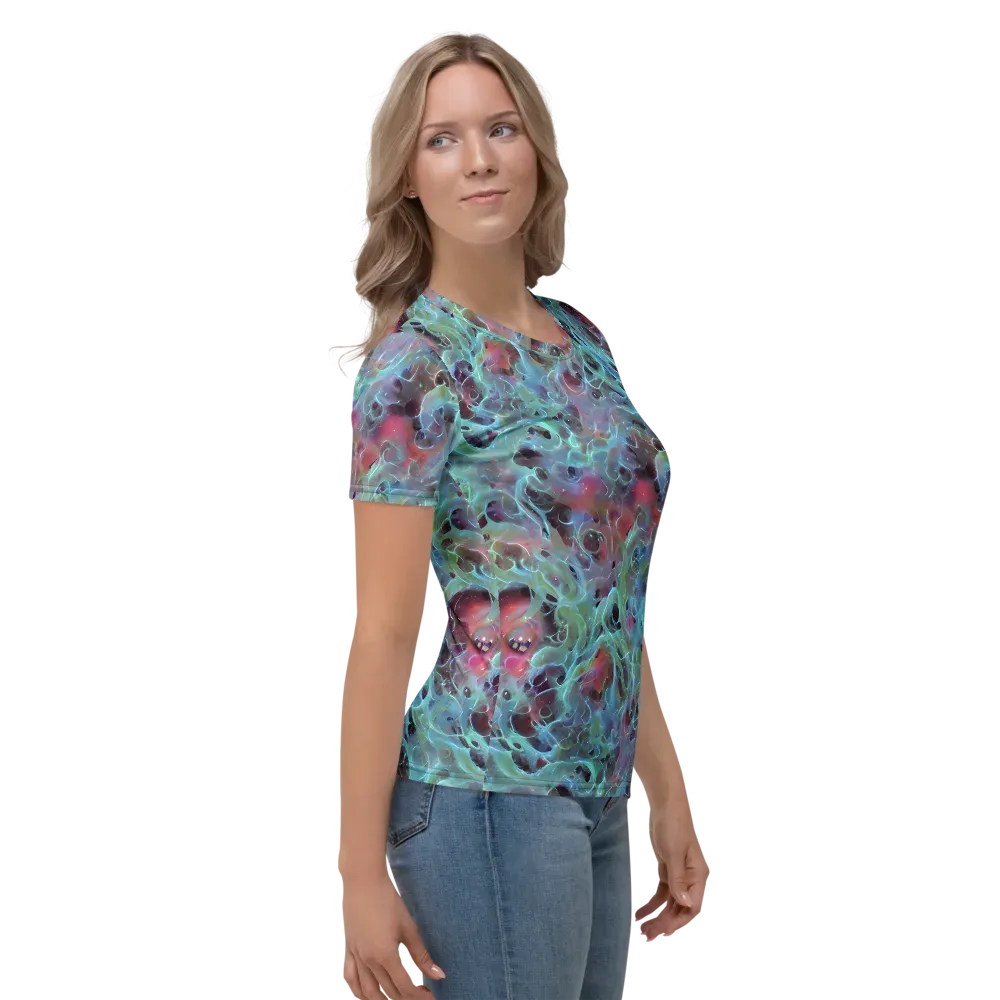 Cosmic Tide on Women's Crew Neck T-Shirt — Right