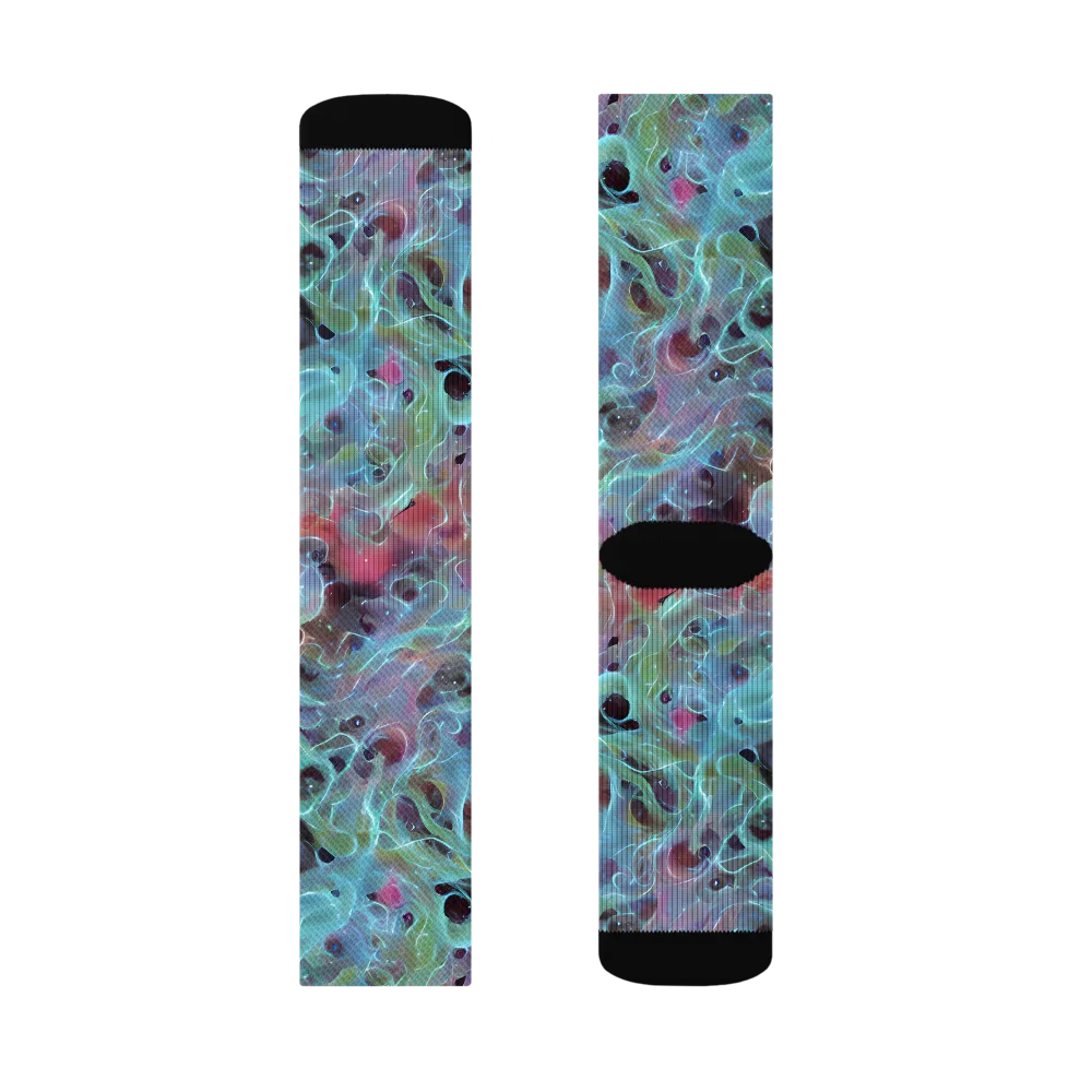Cosmic Tide on Socks — Right Sock