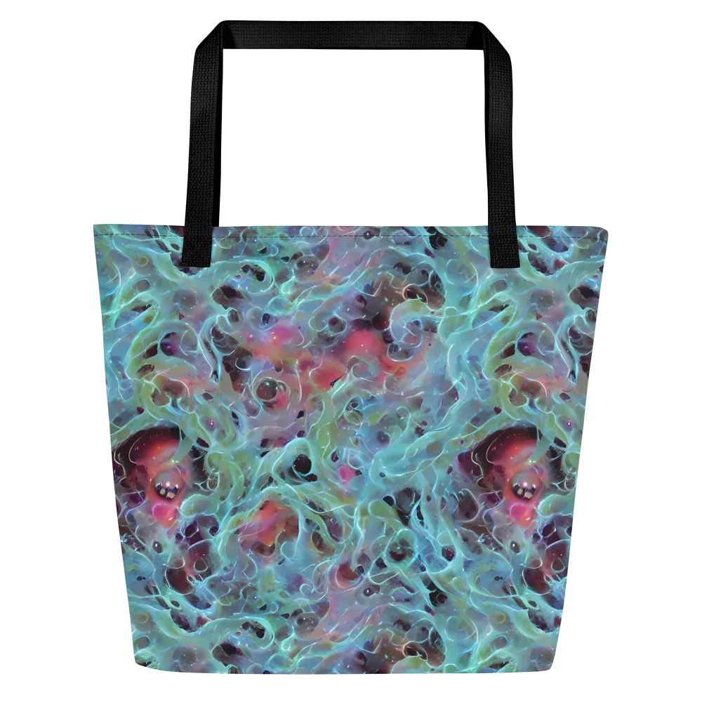 Cosmic Tide on Large Tote Bag W/ Pocket — Front