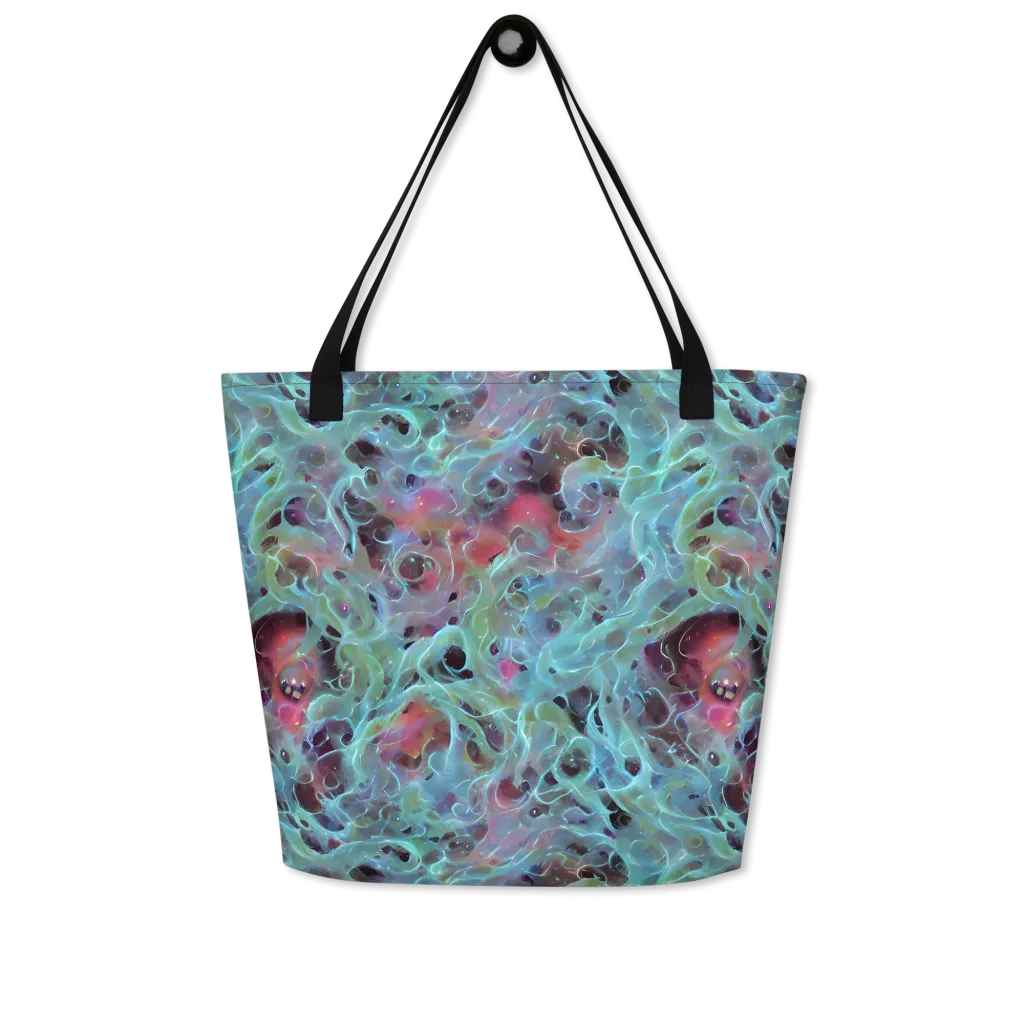 Cosmic Tide on Large Tote Bag W/ Pocket — Front