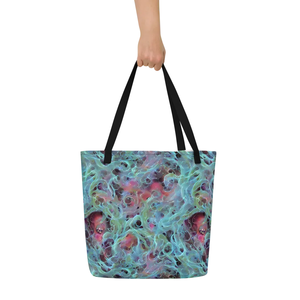 Cosmic Tide on Large Tote Bag W/ Pocket — Front