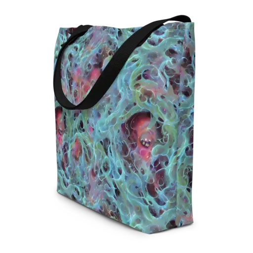 Cosmic Tide on a Large Tote Bag W/ Pocket