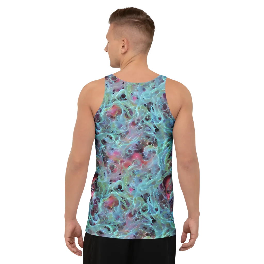 Cosmic Tide on Men's Tank Top — Back