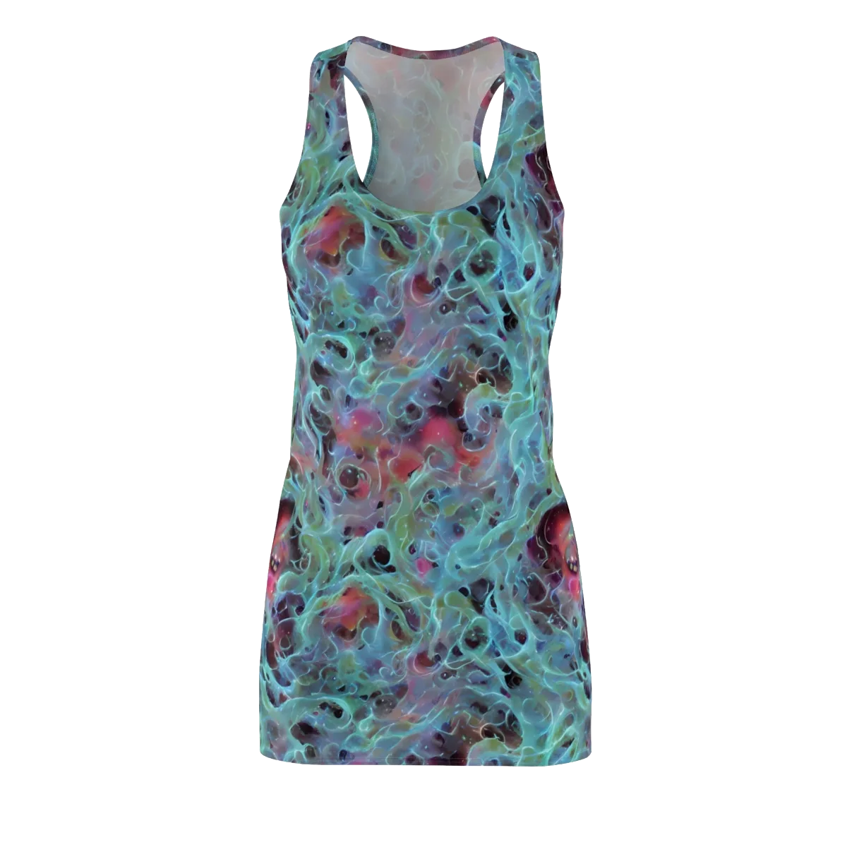 Cosmic Tide on Racerback Dress — Front