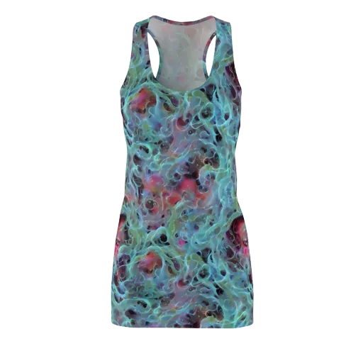 Cosmic Tide on a Racerback Dress