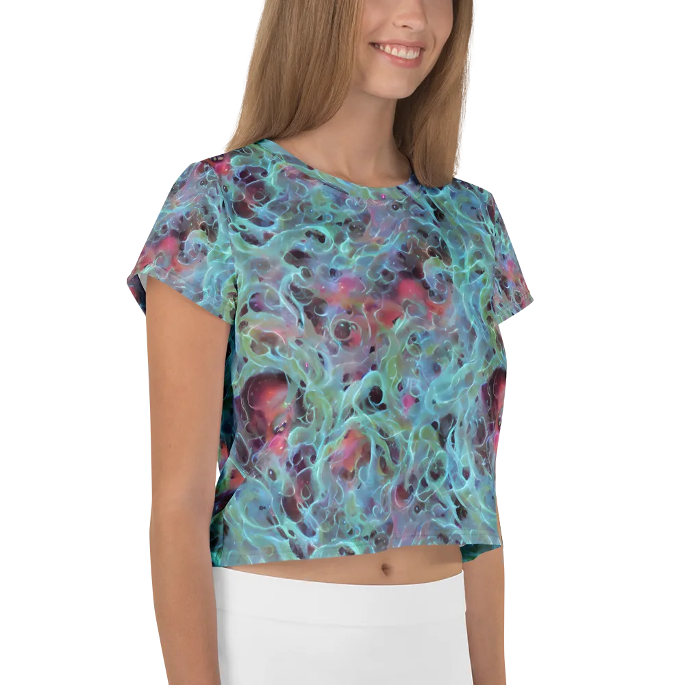Cosmic Tide on Crop Tee — Right