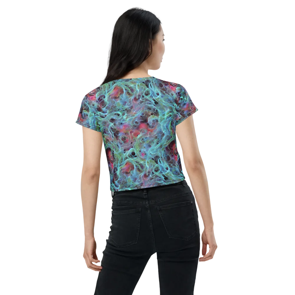 Cosmic Tide on Crop Tee — Back