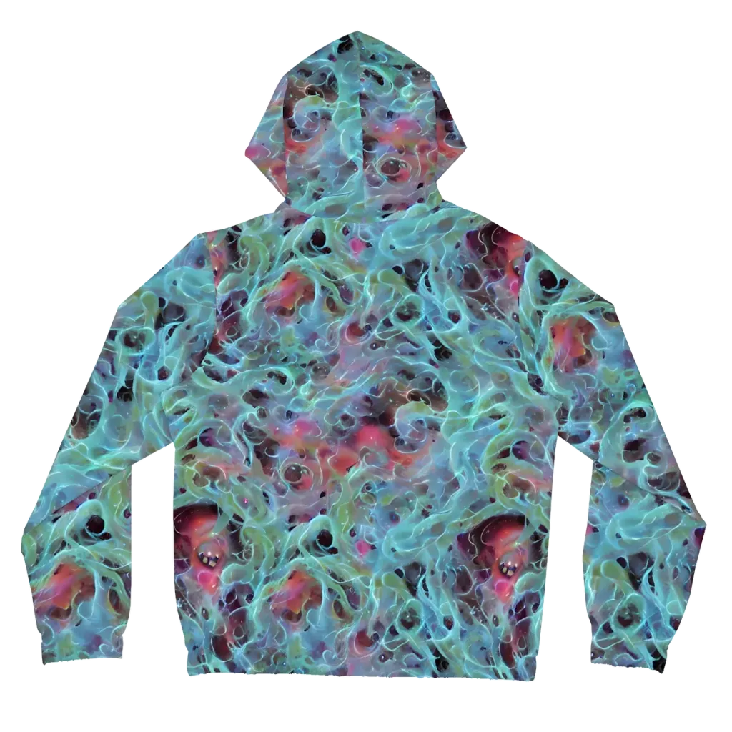 Cosmic Tide on Women's Full-Zip Hoodie — Back