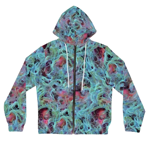Cosmic Tide on a Women's Full-Zip Hoodie