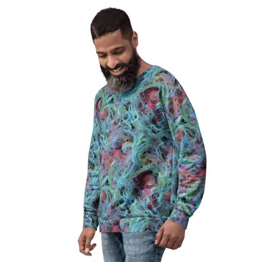 Cosmic Tide on a Sweatshirt