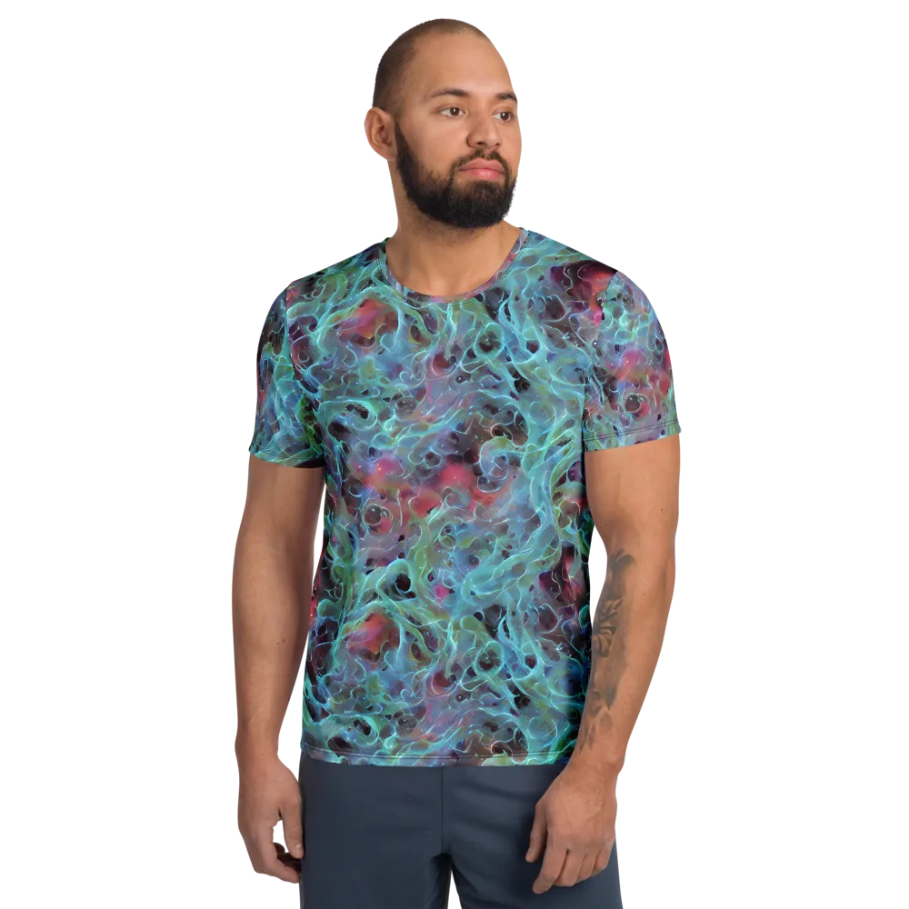 Cosmic Tide on Men's Athletic T-Shirt — Front