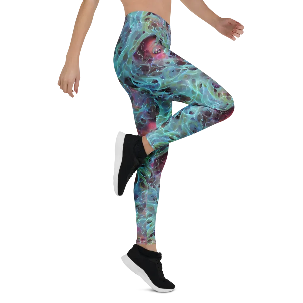 Cosmic Tide on Leggings — Right