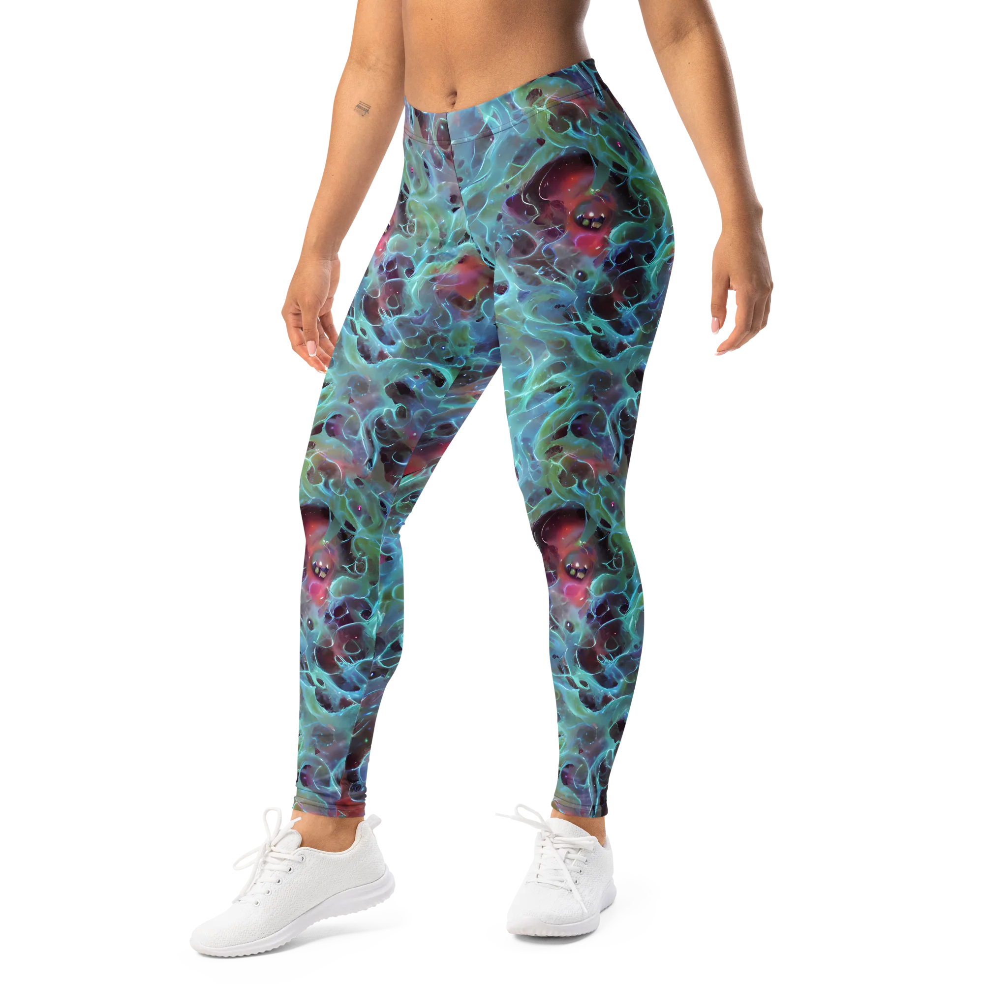 Cosmic Tide on Leggings — Left Front
