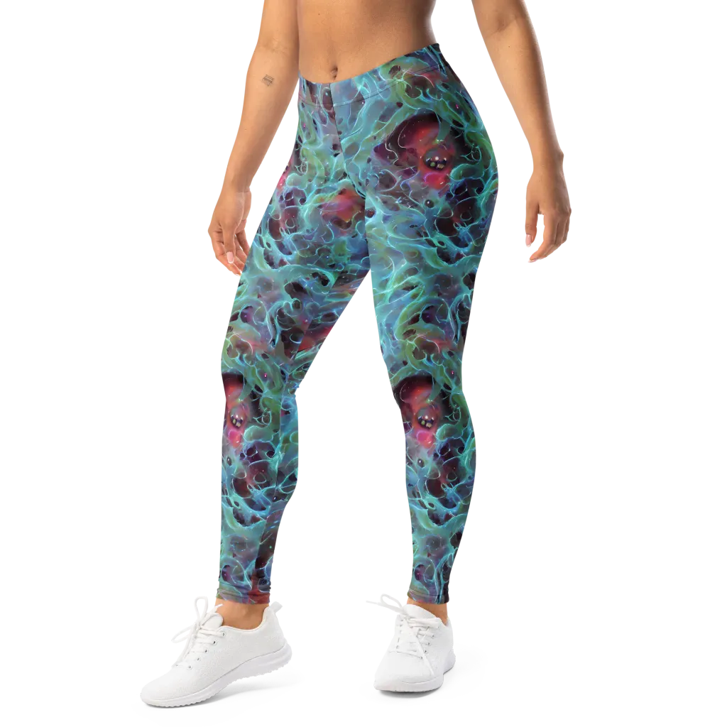 Cosmic Tide on Leggings — Left Front