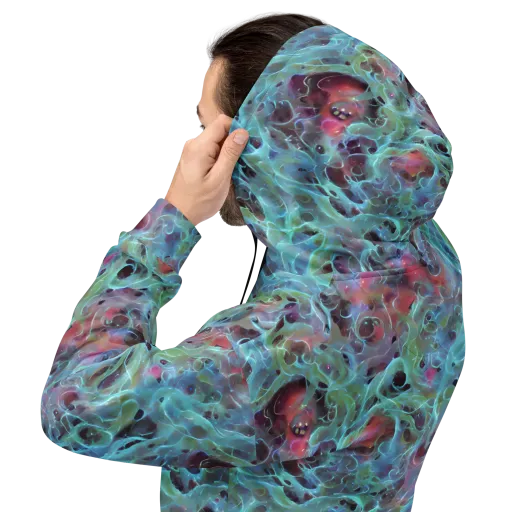 Cosmic Tide on a Hoodie