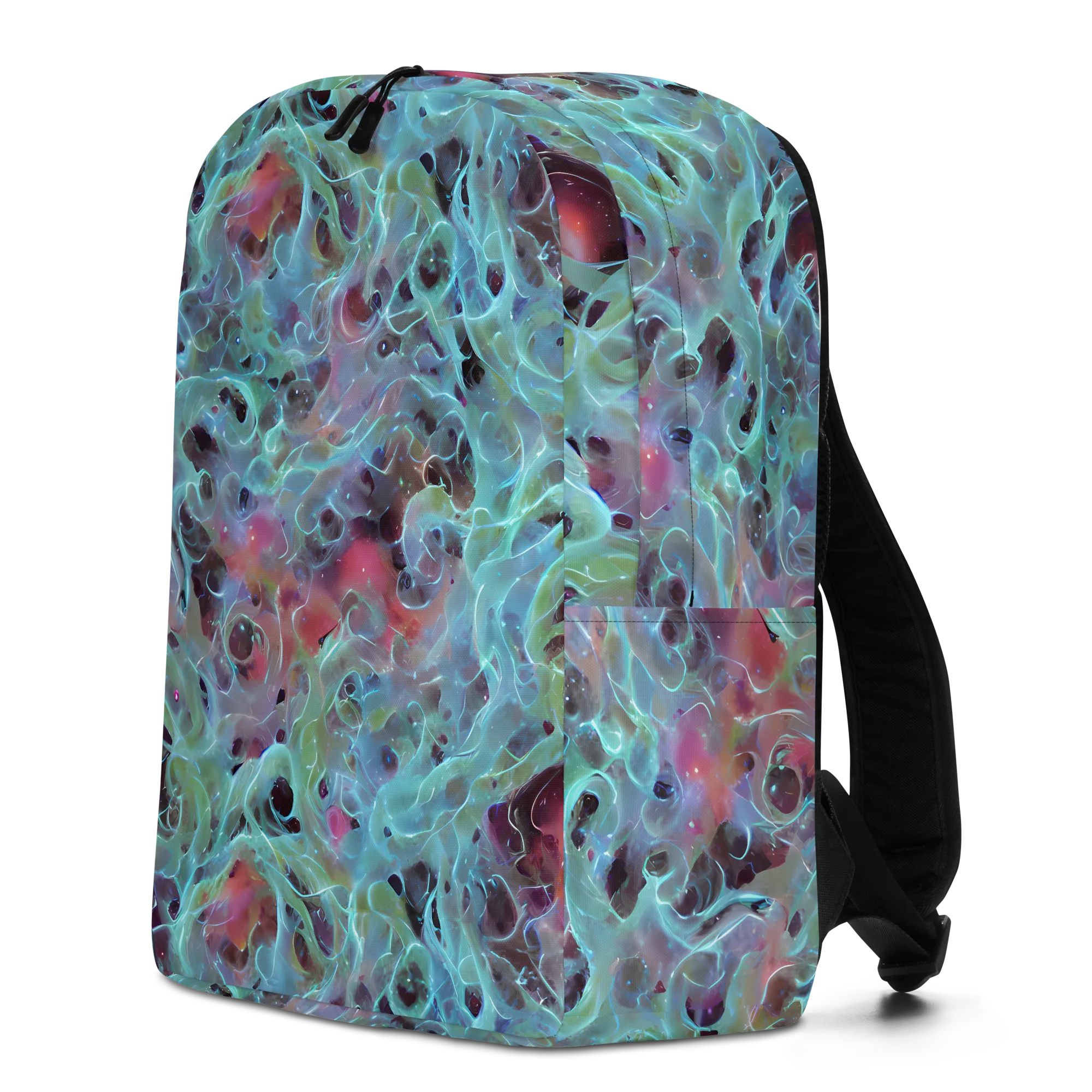 Cosmic Tide on Minimalist Backpack — Left