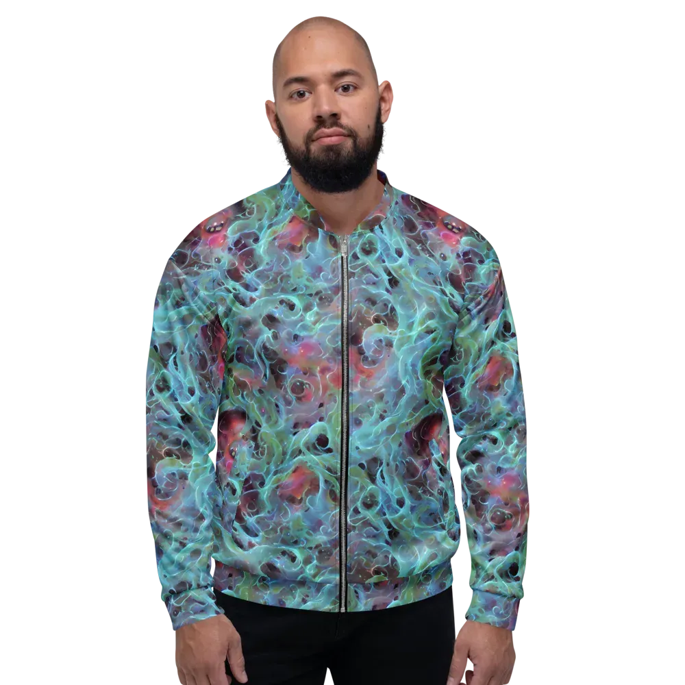 Cosmic Tide on Bomber Jacket — Front