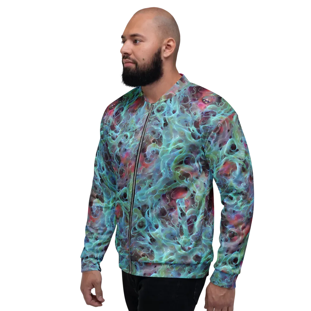 Cosmic Tide on Bomber Jacket — Left