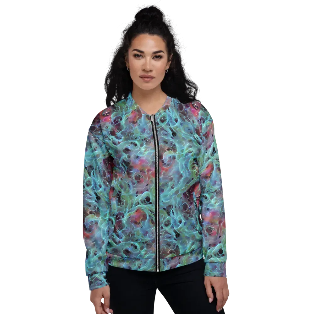 Cosmic Tide on Bomber Jacket — Front
