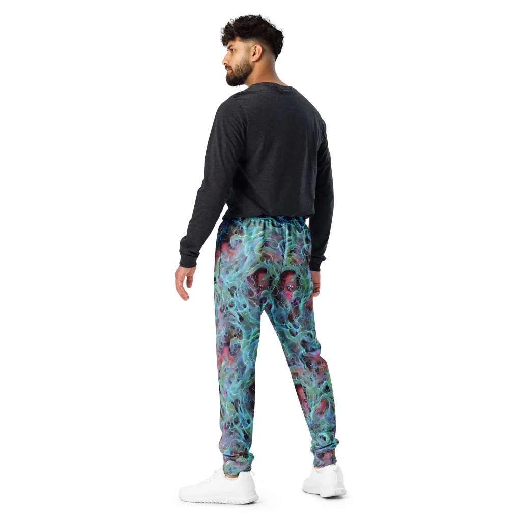 Cosmic Tide on Men's Joggers — Back