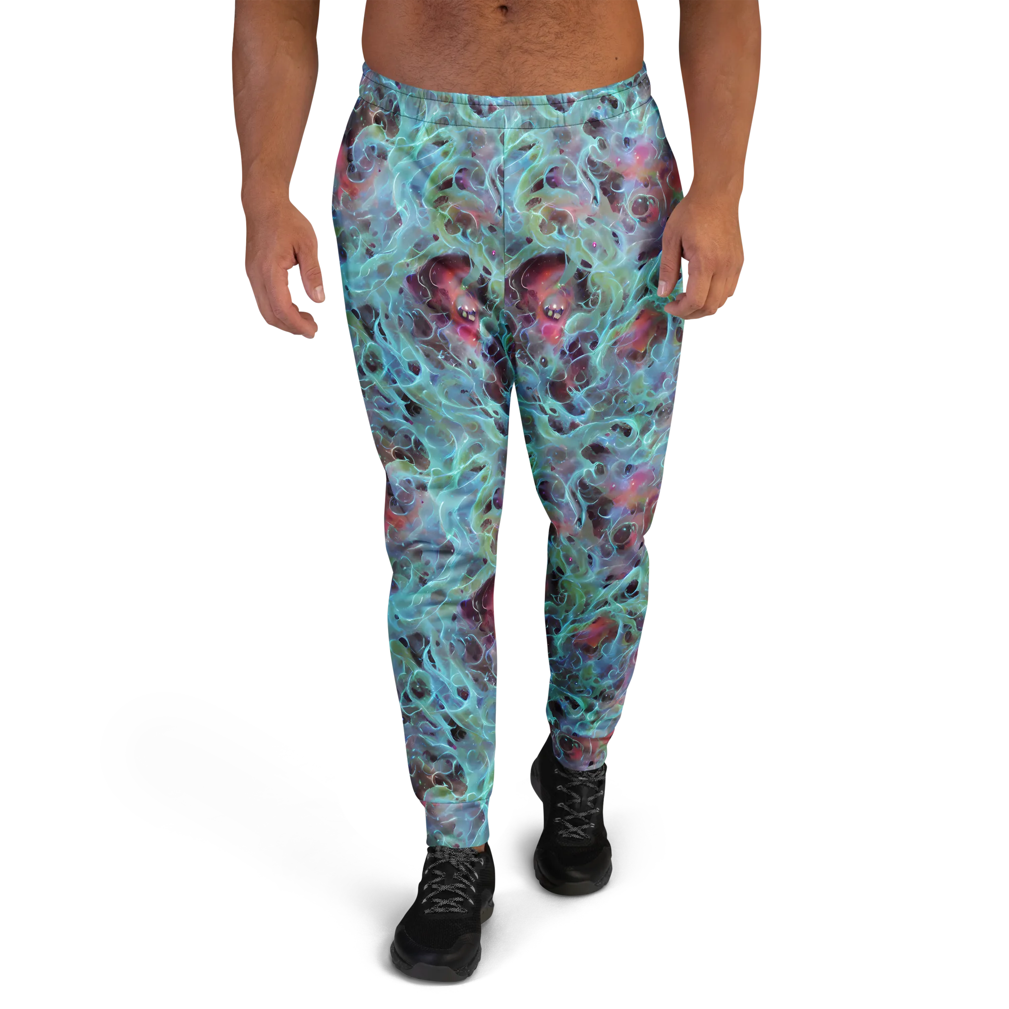 Cosmic Tide on Men's Joggers — Front