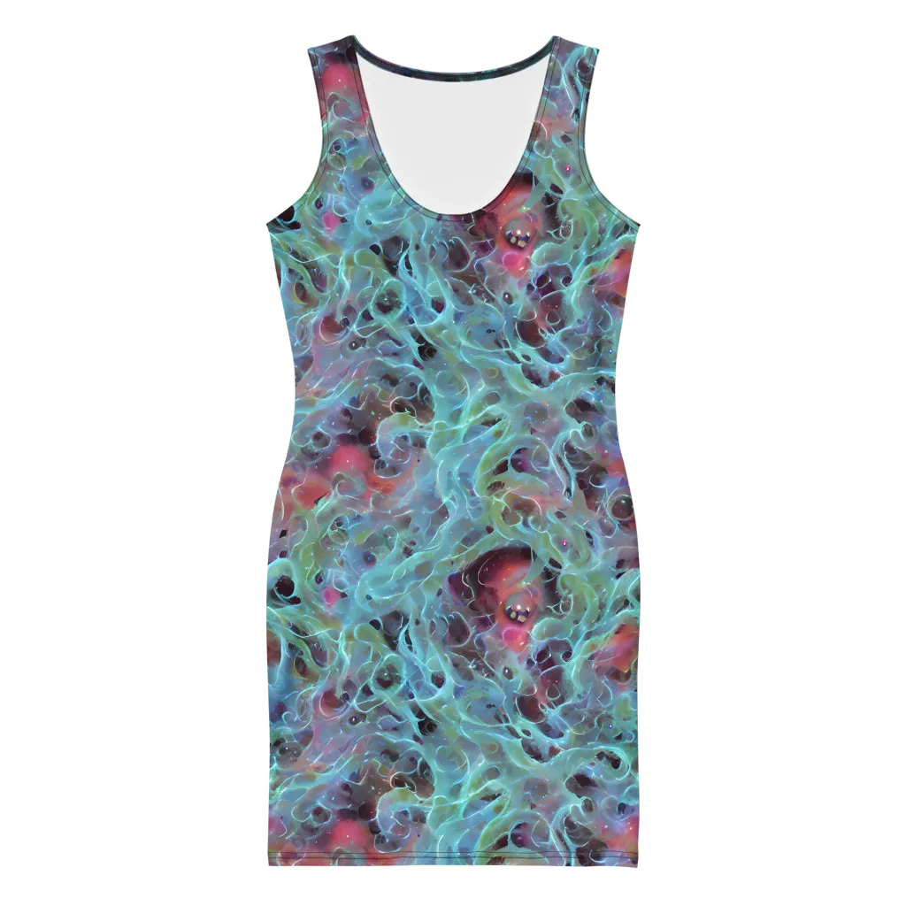 Cosmic Tide on Bodycon Dress — Front