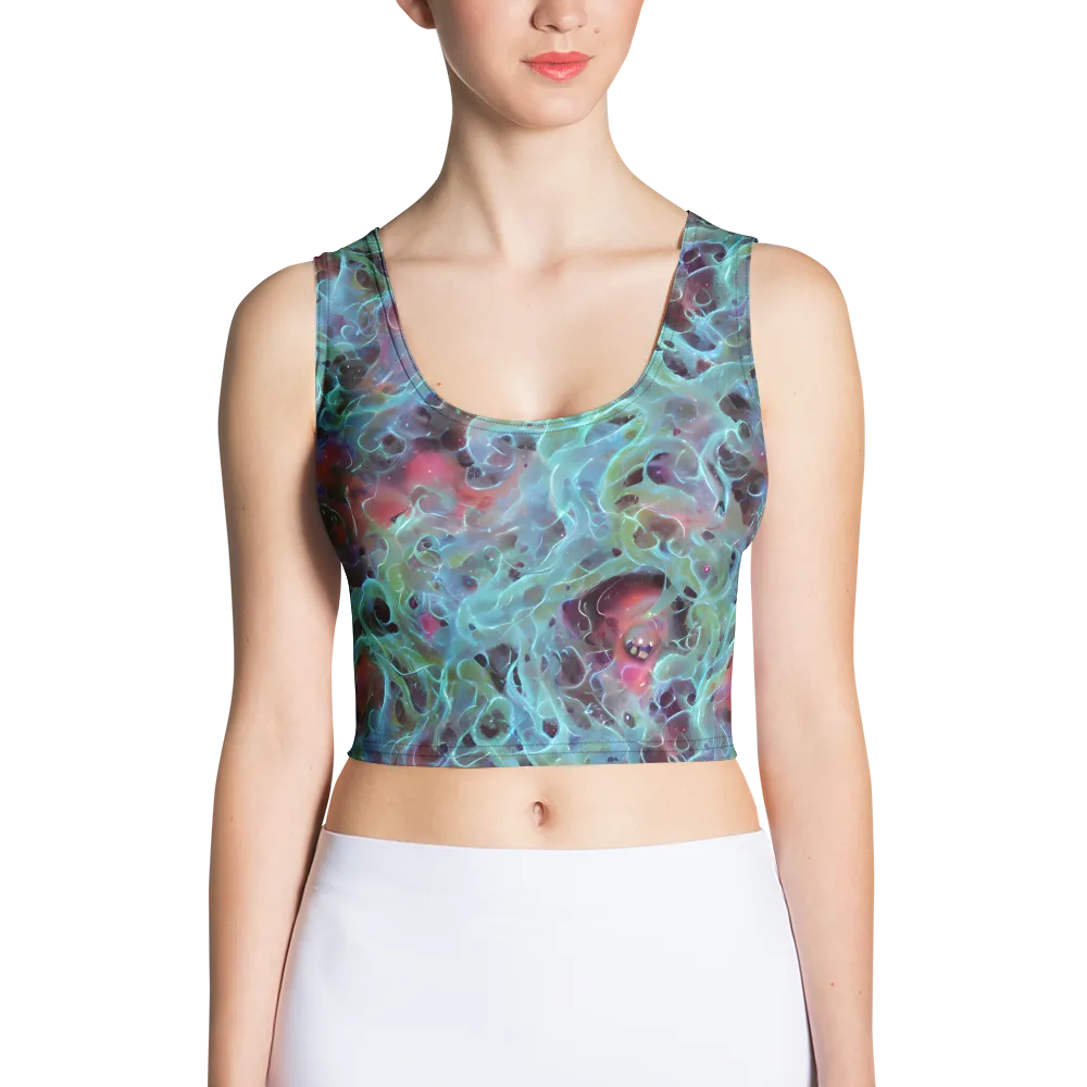 Cosmic Tide on Crop Top — Front