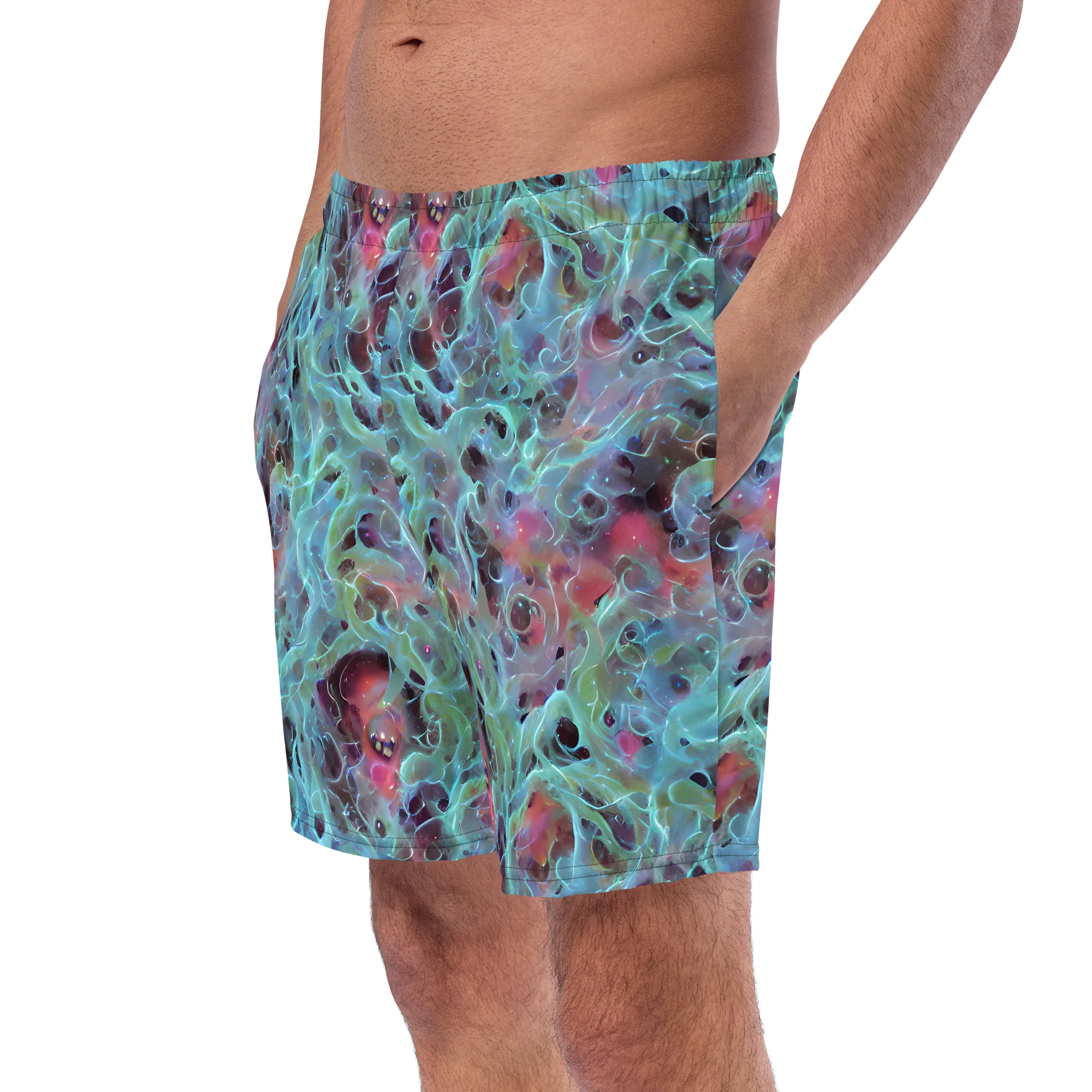 Cosmic Tide on Swim Trunks — Left Front