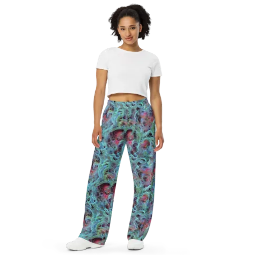 Cosmic Tide on a Wide-Leg Pants