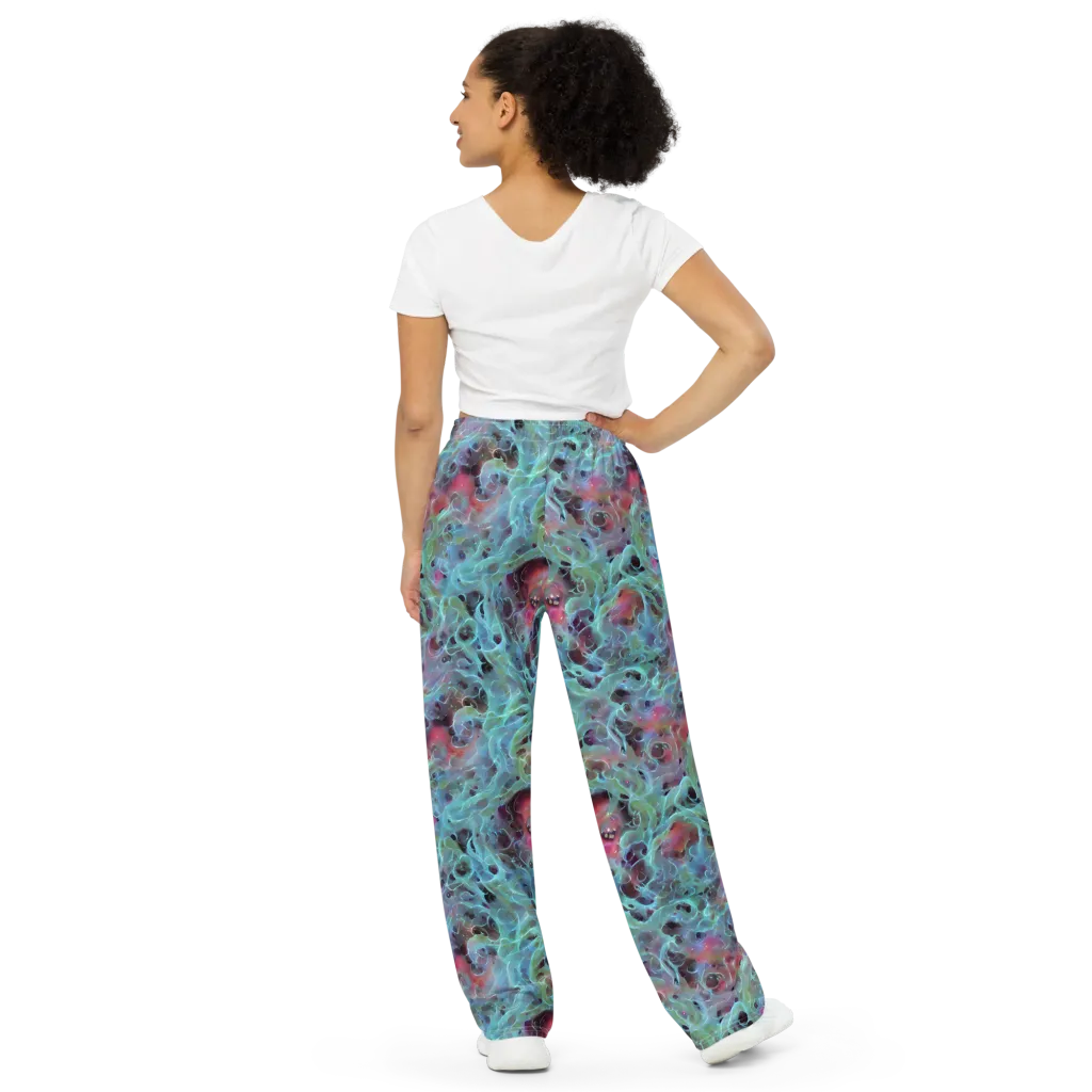 Cosmic Tide on Wide-Leg Pants — Back